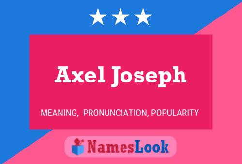 ملصق اسم Axel Joseph