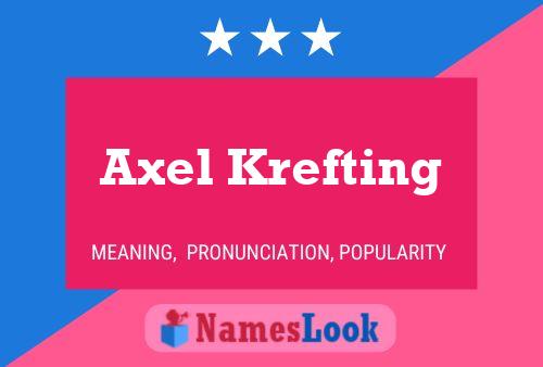 ملصق اسم Axel Krefting