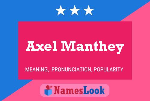 ملصق اسم Axel Manthey