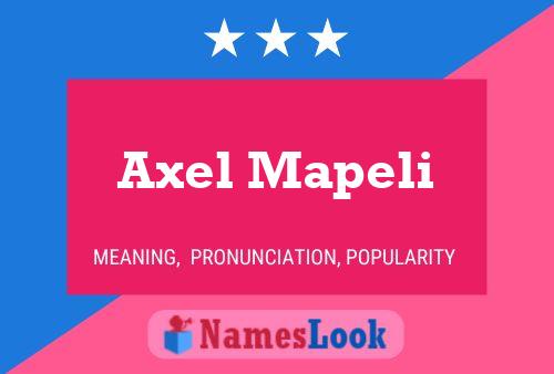 ملصق اسم Axel Mapeli