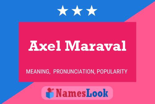 ملصق اسم Axel Maraval