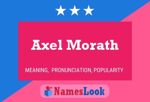 ملصق اسم Axel Morath