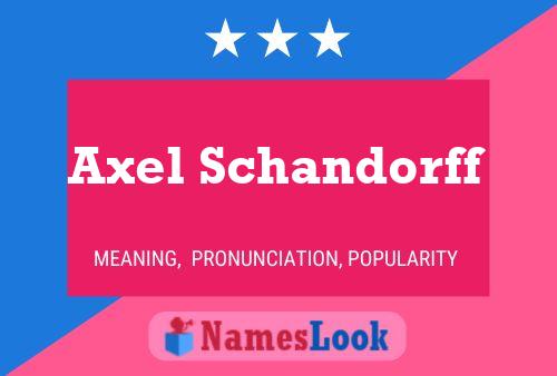 ملصق اسم Axel Schandorff