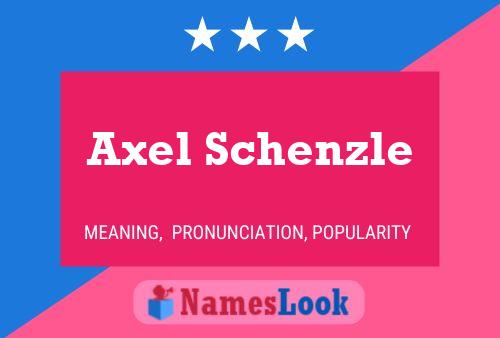 ملصق اسم Axel Schenzle