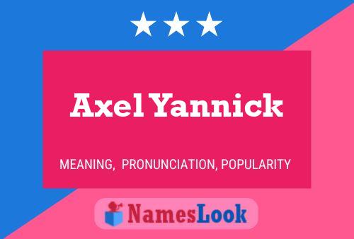 ملصق اسم Axel Yannick