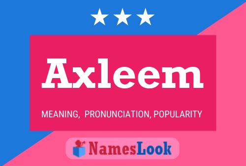 ملصق اسم Axleem