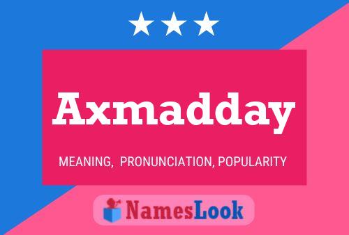 ملصق اسم Axmadday