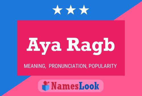 ملصق اسم Aya Ragb