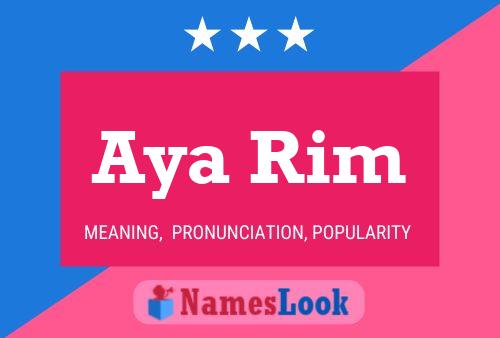 ملصق اسم Aya Rim