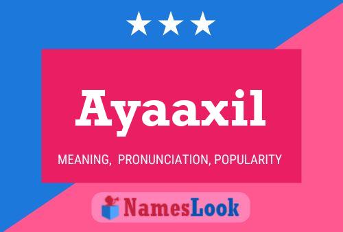 ملصق اسم Ayaaxil