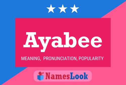 ملصق اسم Ayabee