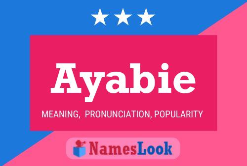 ملصق اسم Ayabie