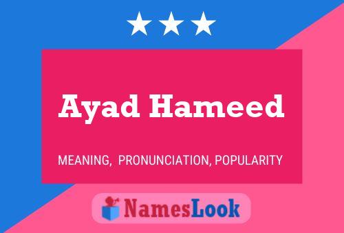 ملصق اسم Ayad Hameed