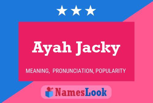 ملصق اسم Ayah Jacky