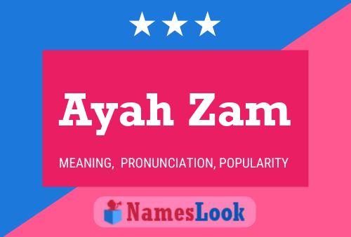 ملصق اسم Ayah Zam