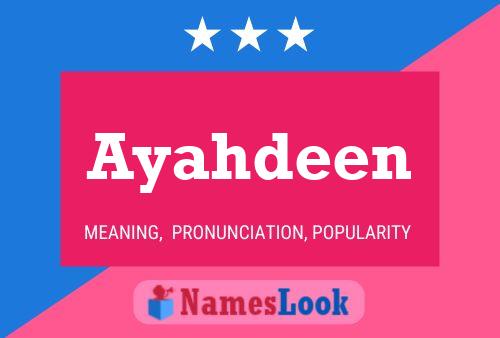 ملصق اسم Ayahdeen