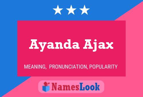 ملصق اسم Ayanda Ajax