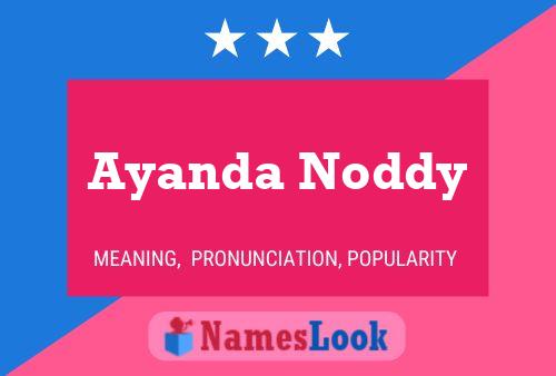 ملصق اسم Ayanda Noddy