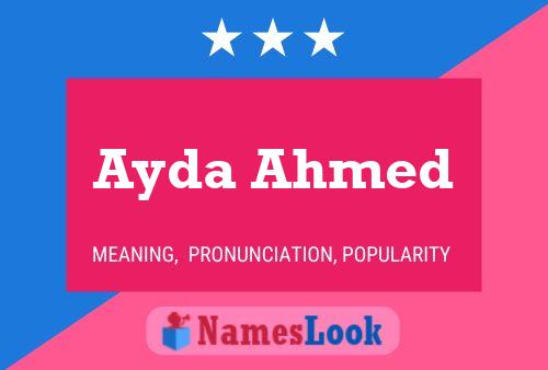 ملصق اسم Ayda Ahmed