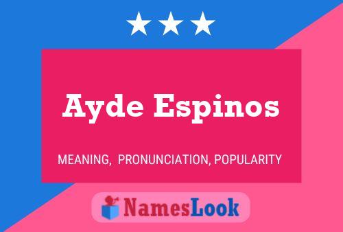 ملصق اسم Ayde Espinos