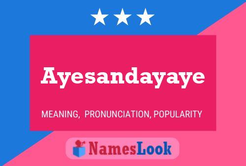 ملصق اسم Ayesandayaye