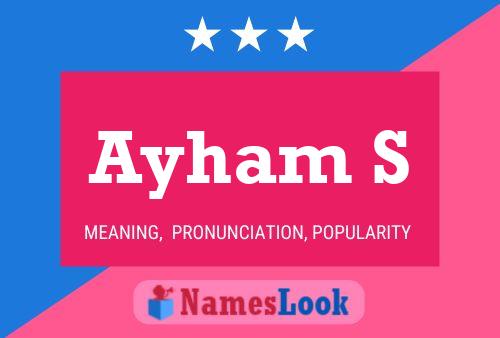 ملصق اسم Ayham S