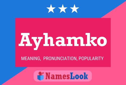 ملصق اسم Ayhamko