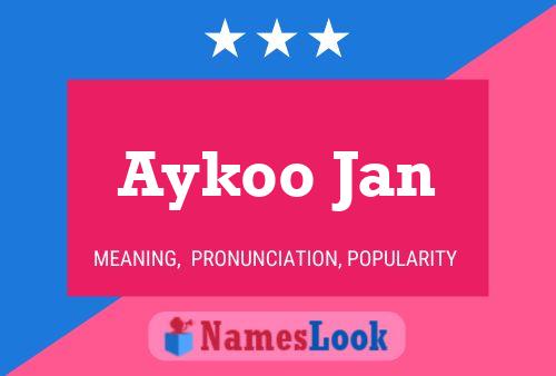 ملصق اسم Aykoo Jan