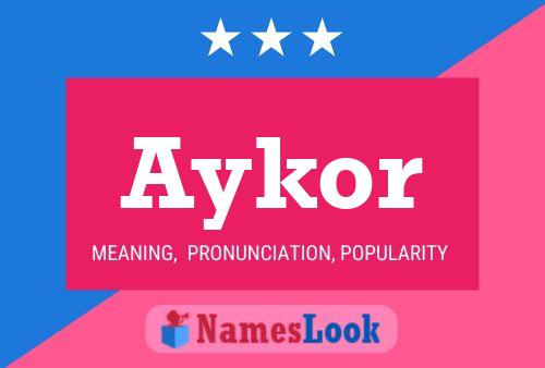 ملصق اسم Aykor