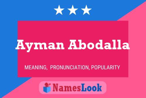 ملصق اسم Ayman Abodalla