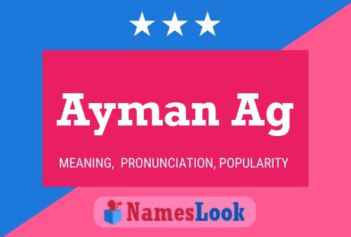 ملصق اسم Ayman Ag