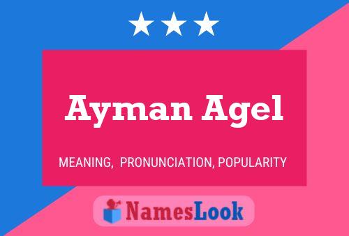 ملصق اسم Ayman Agel