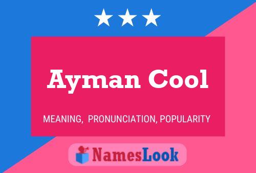 ملصق اسم Ayman Cool