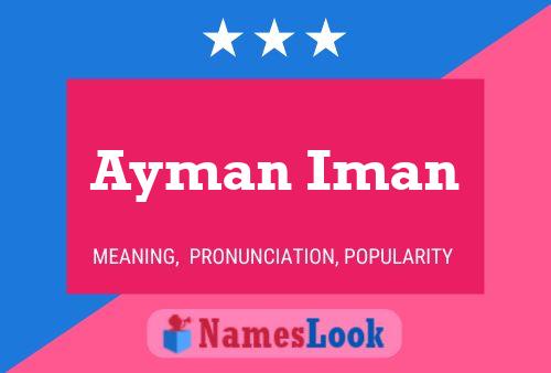 ملصق اسم Ayman Iman