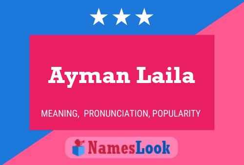 ملصق اسم Ayman Laila