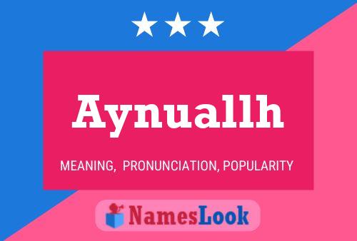 ملصق اسم Aynuallh