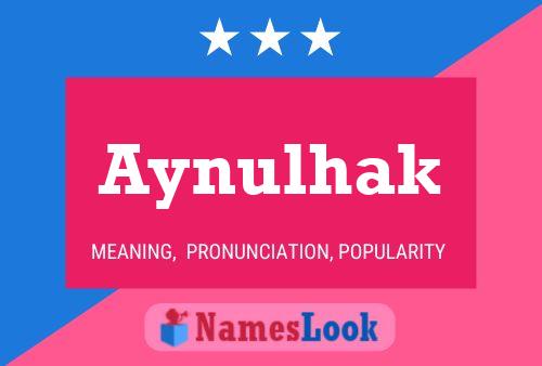 ملصق اسم Aynulhak