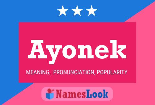 ملصق اسم Ayonek