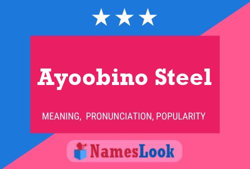 ملصق اسم Ayoobino Steel