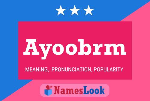 ملصق اسم Ayoobrm