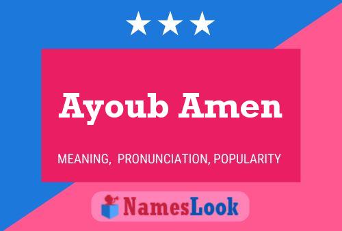 ملصق اسم Ayoub Amen