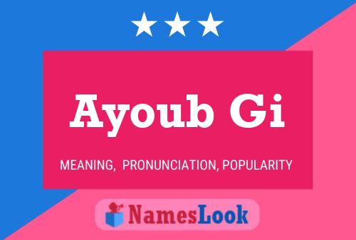 ملصق اسم Ayoub Gi