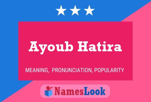 ملصق اسم Ayoub Hatira