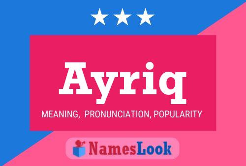 ملصق اسم Ayriq