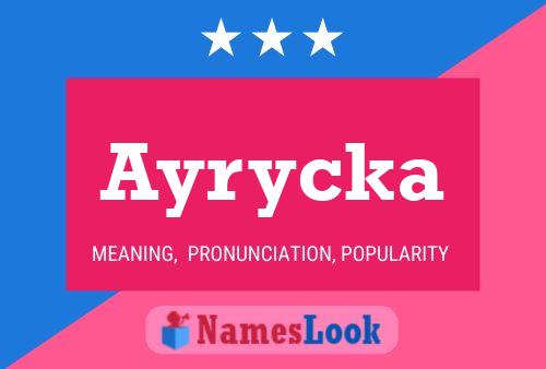 ملصق اسم Ayrycka