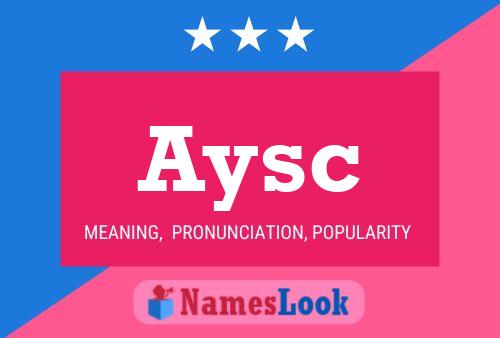 ملصق اسم Aysc