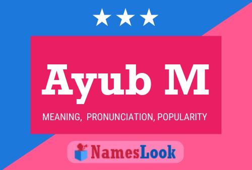 ملصق اسم Ayub M