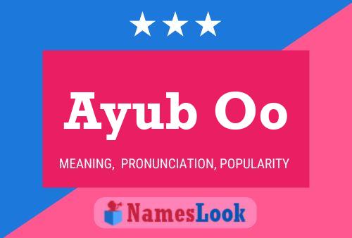 ملصق اسم Ayub Oo