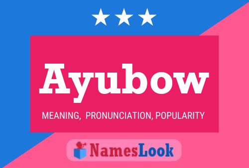 ملصق اسم Ayubow