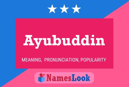 ملصق اسم Ayubuddin